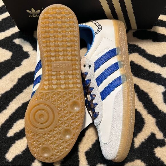 NWT WALES BONNER SAMBA SHOES Wonder Clay Royal Blue Size Men 6/Women 7 - Picture 13 of 15